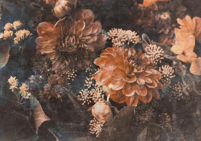 Carta da parati - Retro Flowers - Third Variant in Carta da parati Collezione Casa - Trebisacce, commercioVirtuoso.it