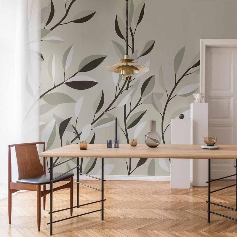 Carta da parati - Climbing Leaves - First Variant in Carta da parati Collezione Casa - Trebisacce, commercioVirtuoso.it