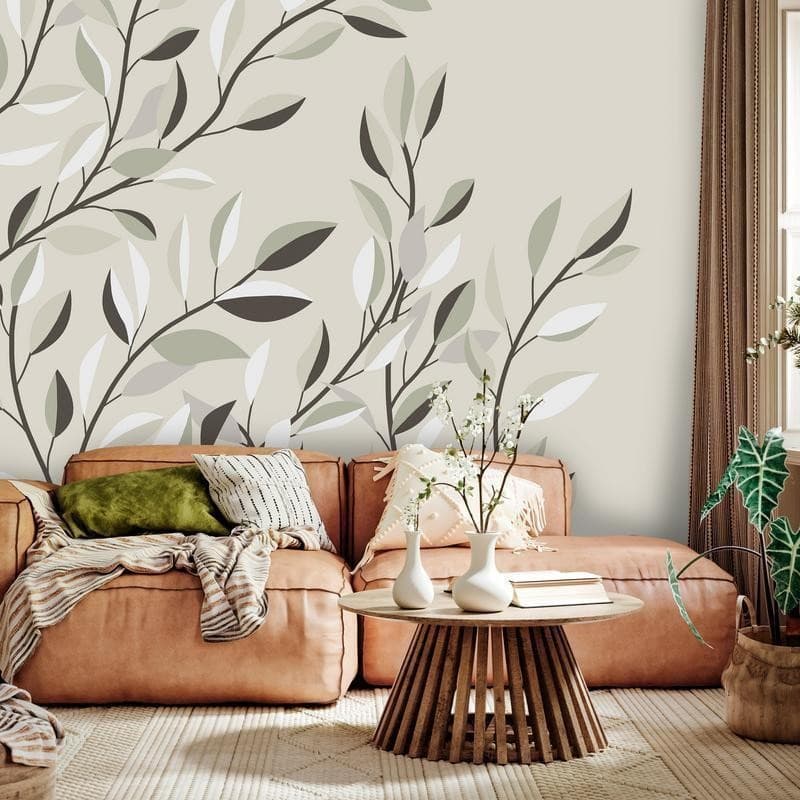 Carta da parati - Climbing Leaves - First Variant in Carta da parati Collezione Casa - Trebisacce, commercioVirtuoso.it