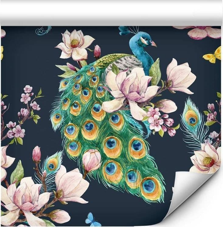 Tappezzeria murale - Magnolias and Peacocks in Arazzi e tappezzeria Collezione Casa - Trebisacce, commercioVirtuoso.it