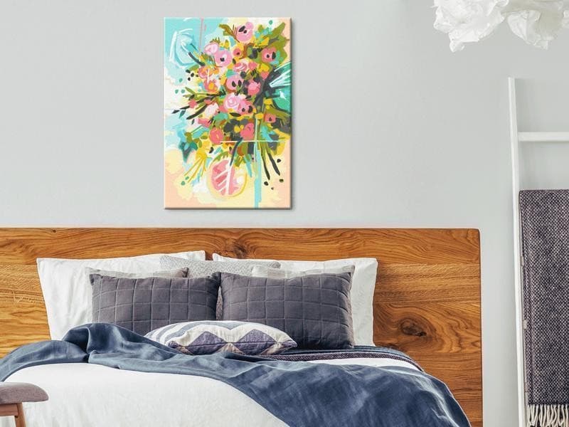 Quadro fai da te - Morning Flowers in Dipingere con i numeri Collezione Casa - Trebisacce, commercioVirtuoso.it