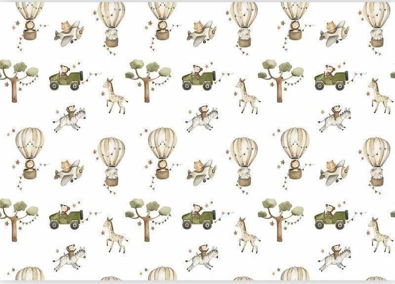 Carta da parati - Africa for Toddler - Animals on Savannah in Watercolour Technique in Carta da parati Collezione Casa - Trebisacce, commercioVirtuoso.it