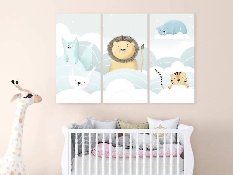 Quadro - Fairy-Tale Zoo (3 Parts) in Poster e stampe Collezione Casa - Trebisacce, commercioVirtuoso.it