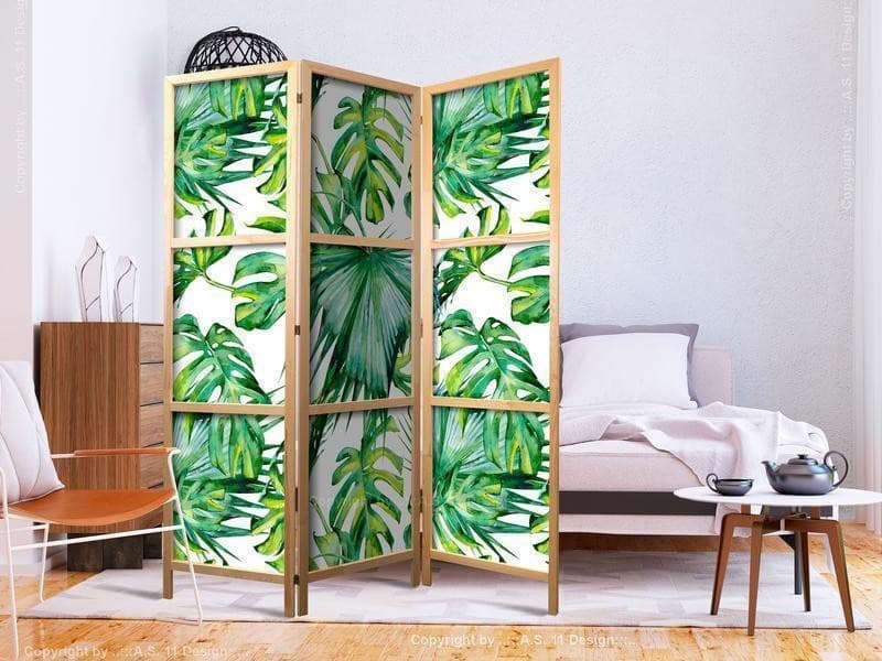 Paravento giapponese Monstera e foglie di palma 3 ante in Paraventi Collezione Casa - Trebisacce, commercioVirtuoso.it