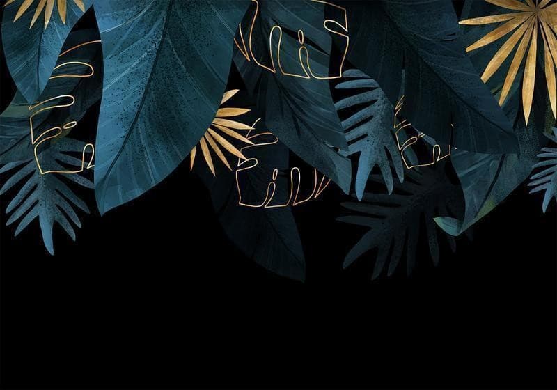 Carta da parati - Leaves Composition - Second Variant in Carta da parati Collezione Casa - Trebisacce, commercioVirtuoso.it