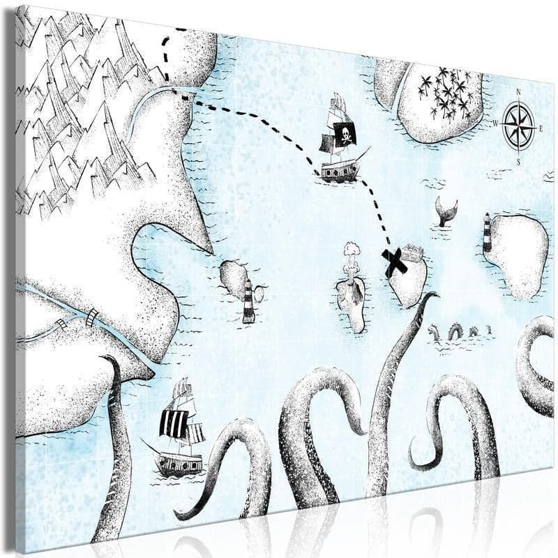 Quadro - Treasure Map (1 Part) Wide