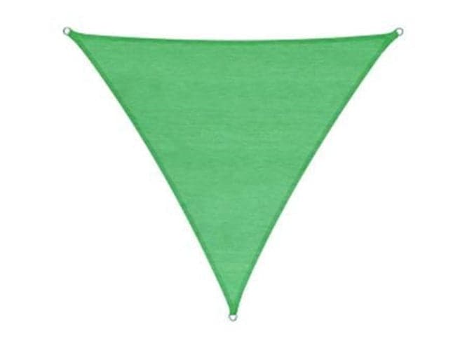 VELA OMBREGGIANTE HDPE TRIANGOLARE VERDE Peso 180gr/Mq - mt.3x3x3 - in prodotto EuroStore07 - Alatri, commercioVirtuoso.it