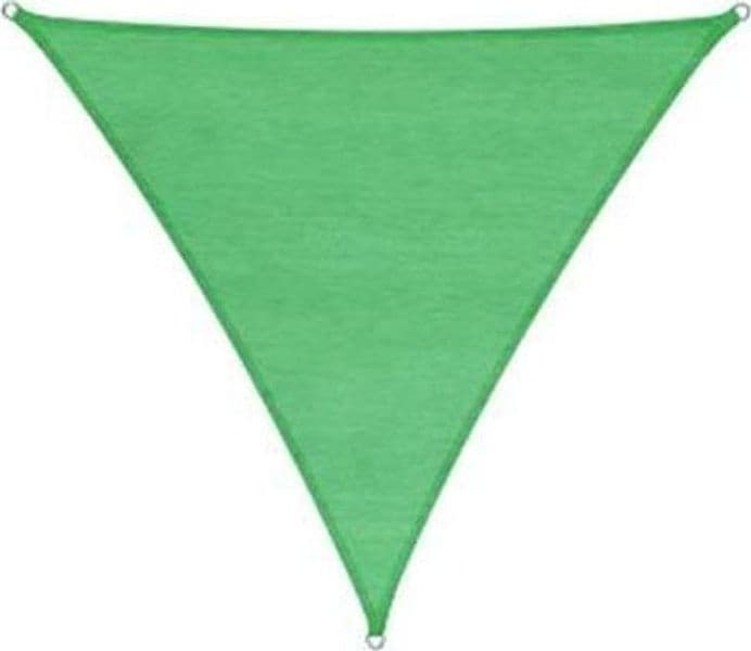 VELA OMBREGGIANTE HDPE TRIANGOLARE VERDE Peso 180gr/Mq mt.3,6x3,6x3,6 in prodotto EuroStore07 - Alatri, commercioVirtuoso.it