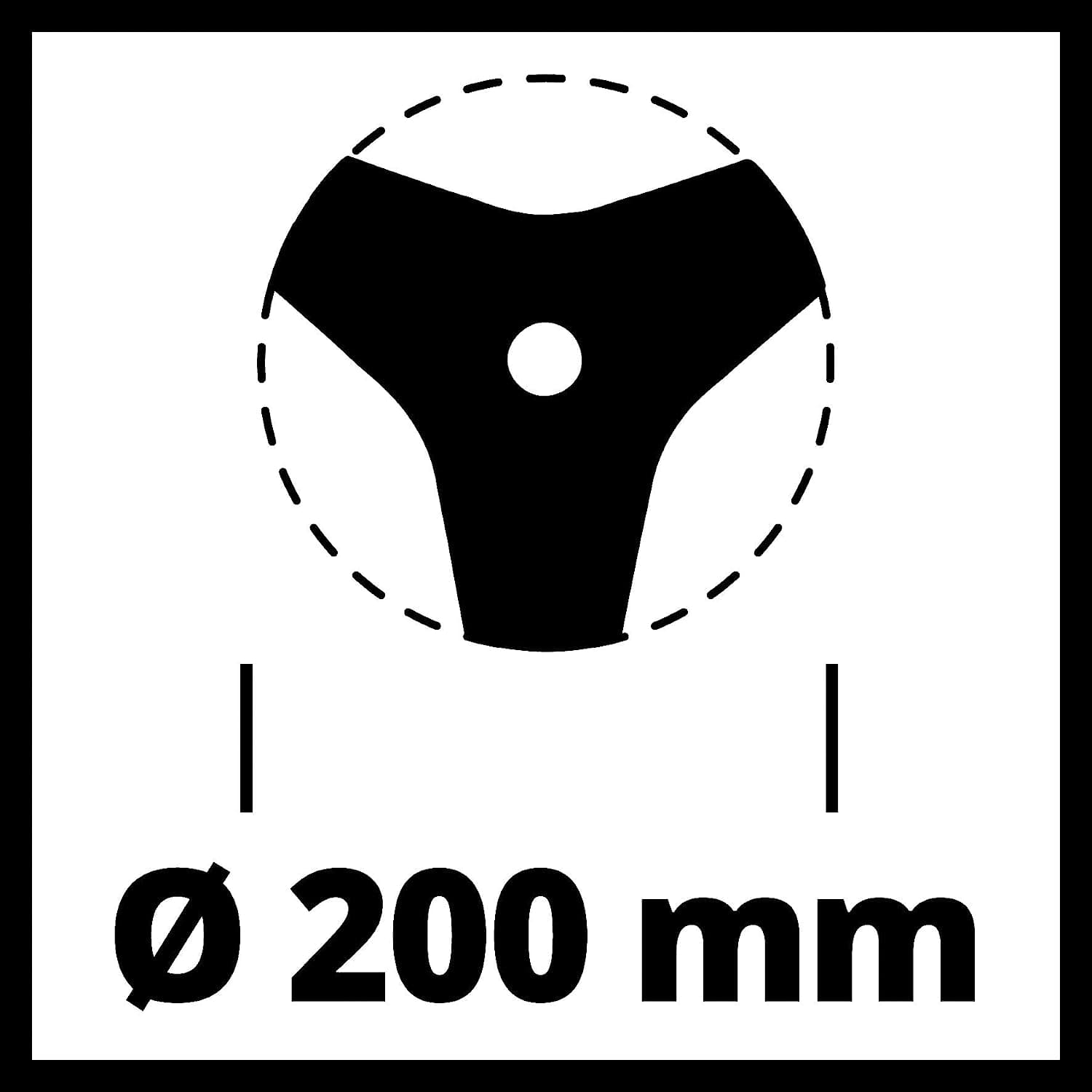 Einhell DISCO PER DECESPUGLIATORE AGILLO 18/200 in acciaio - 3 denti ø mm.200 in prodotto EuroStore07 - Alatri, commercioVirtuoso.it