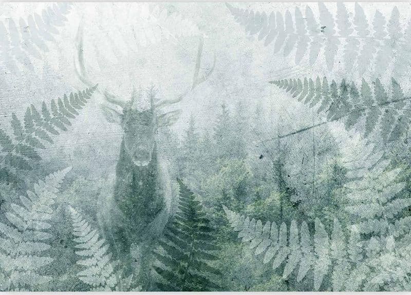 Carta da parati - Deer in Ferns - Third Variant in Carta da parati Collezione Casa - Trebisacce, commercioVirtuoso.it