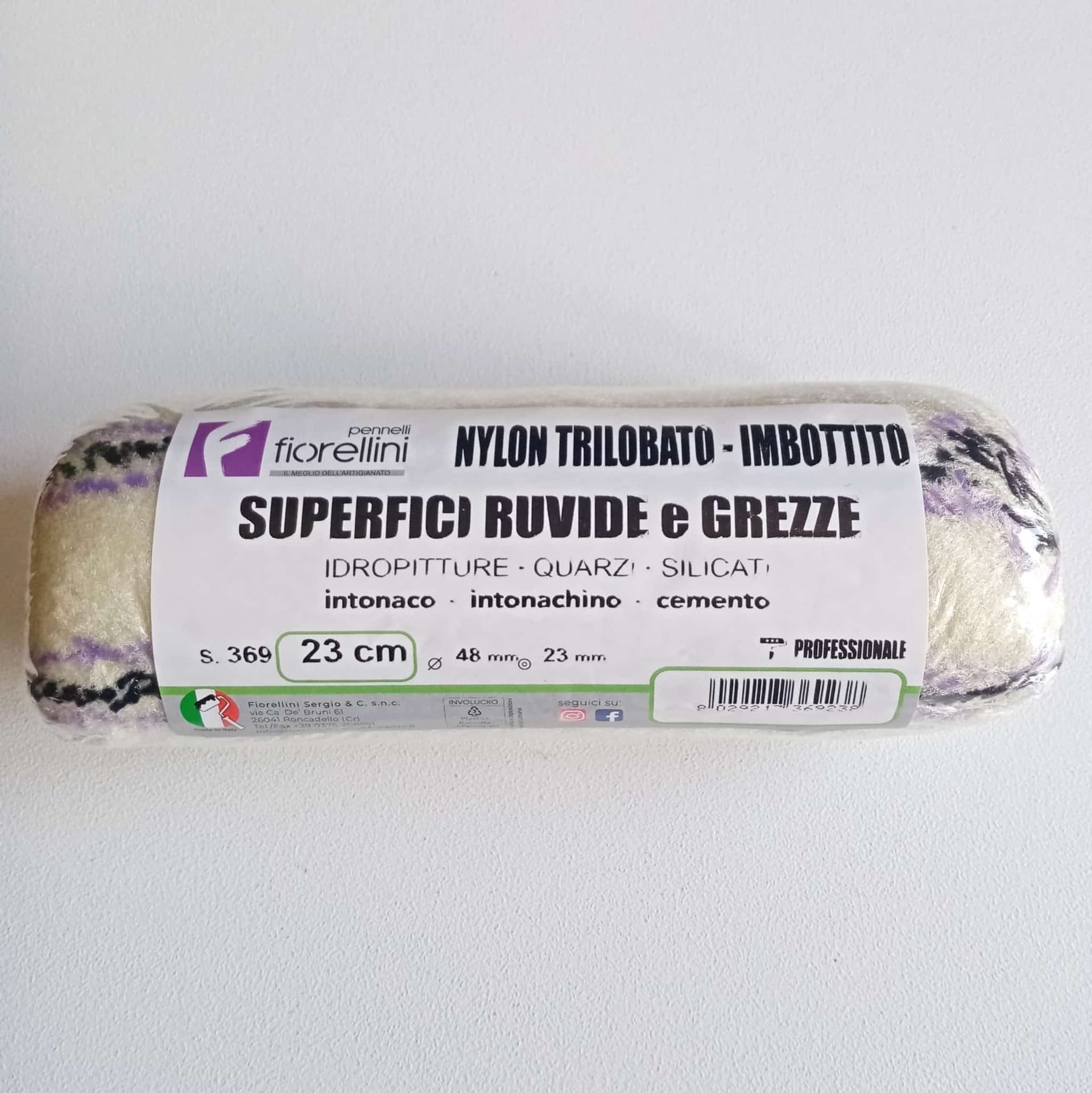 Fiorellini rullo nylon da 23cm senza manico per l' applicazione di idropitture quarzi e silicati in Rulli per verniciare Aloiserw.com - Altomonte, commercioVirtuoso.it