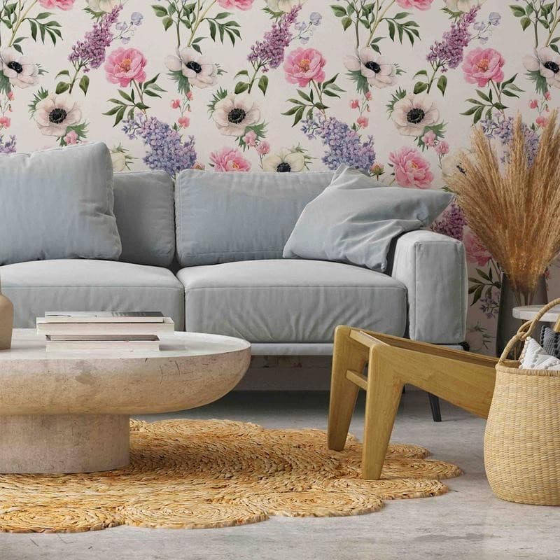 Tappezzeria murale - Roses and Lilacs in Carta da parati Collezione Casa - Trebisacce, commercioVirtuoso.it