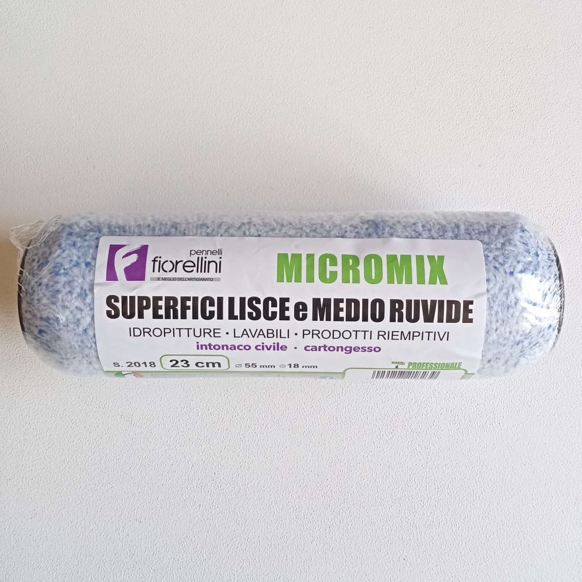 Fiorellini Micromix rullo nylon da 23cm senza manico per l' applicazione di idropitture lavabili e prodotti riempitivi in Rulli per verniciare Aloiserw.com - Altomonte, commercioVirtuoso.it