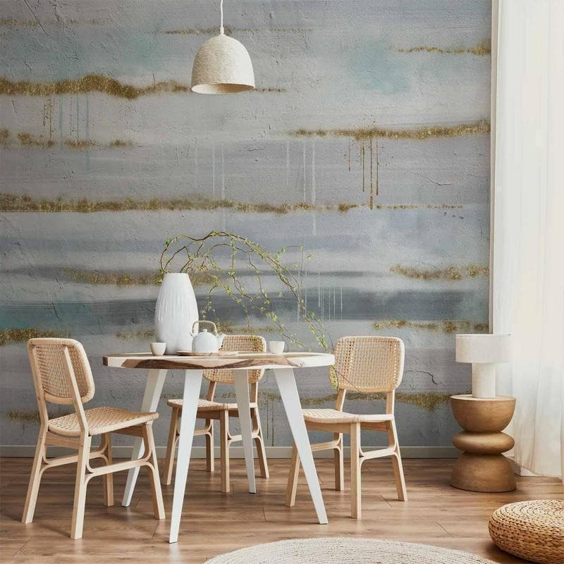 Carta da parati - Modernist background - abstract stripes pattern with gold patterns in Carta da parati Collezione Casa - Trebisacce, commercioVirtuoso.it