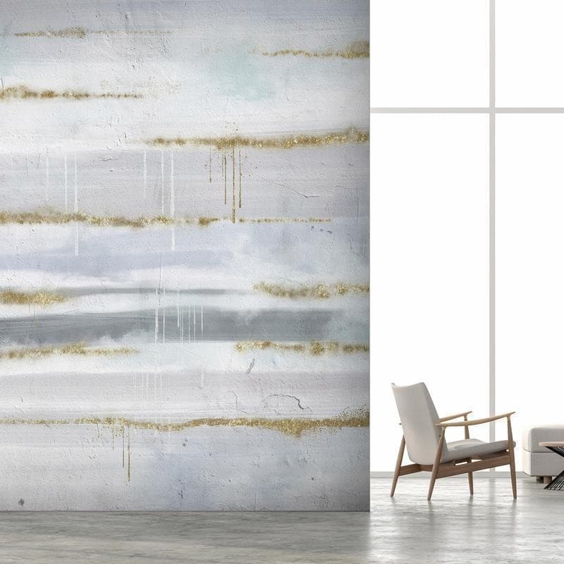 Carta da parati - Modernist background - abstract stripes pattern with gold patterns in Carta da parati Collezione Casa - Trebisacce, commercioVirtuoso.it