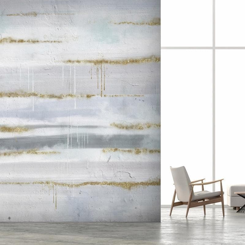 Carta da parati - Modernist background - abstract stripes pattern with gold patterns in Carta da parati Collezione Casa - Trebisacce, commercioVirtuoso.it