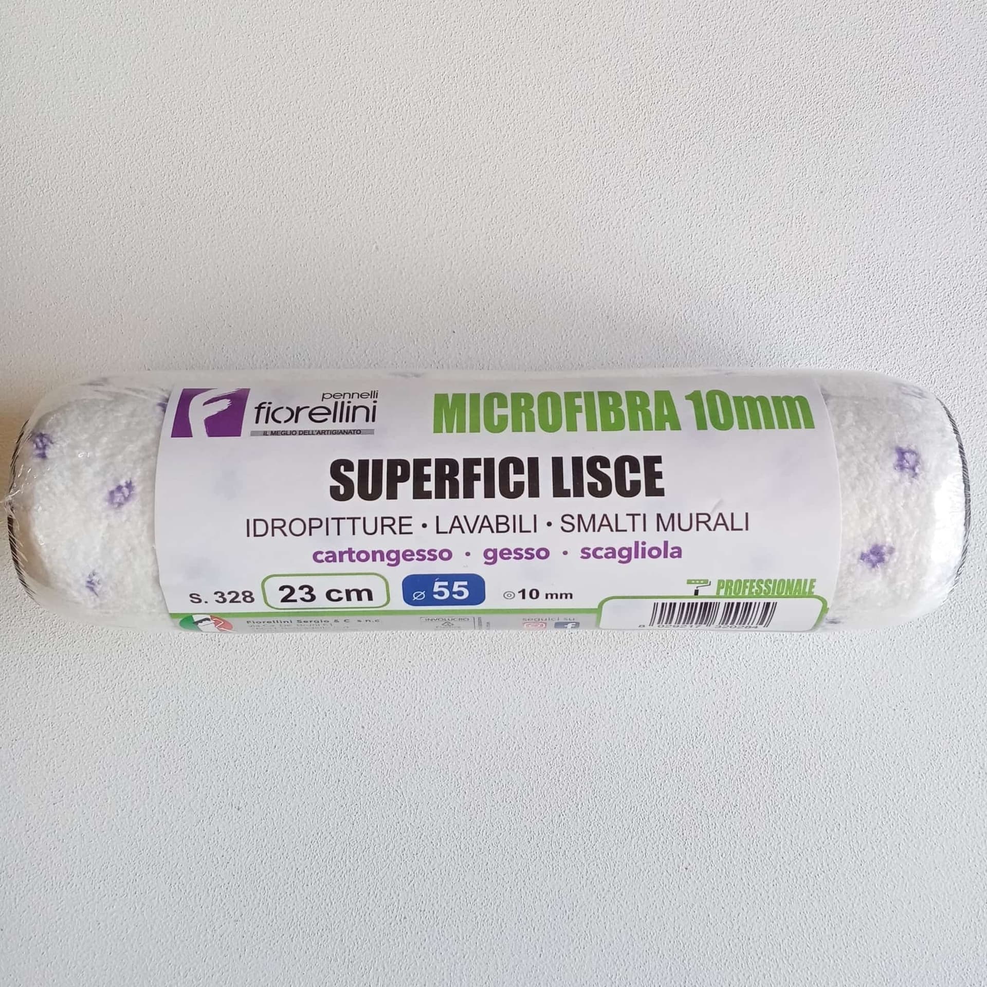 Fiorellini rullo microfibra da 23cm senza manico per l' applicazione di idropitture lavabili e smalti murali in Rulli per verniciare Aloiserw.com - Altomonte, commercioVirtuoso.it