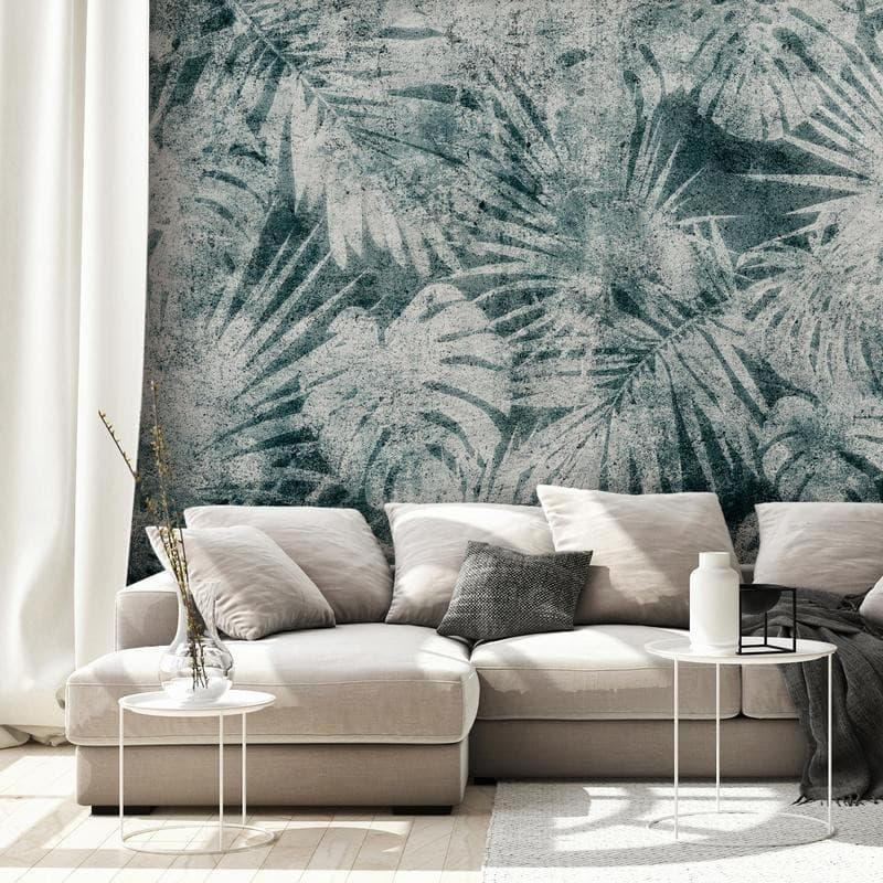 Carta da parati - Exotic nature in the jungle - floral landscape with leaves with patterns in Carta da parati Collezione Casa - Trebisacce, commercioVirtuoso.it