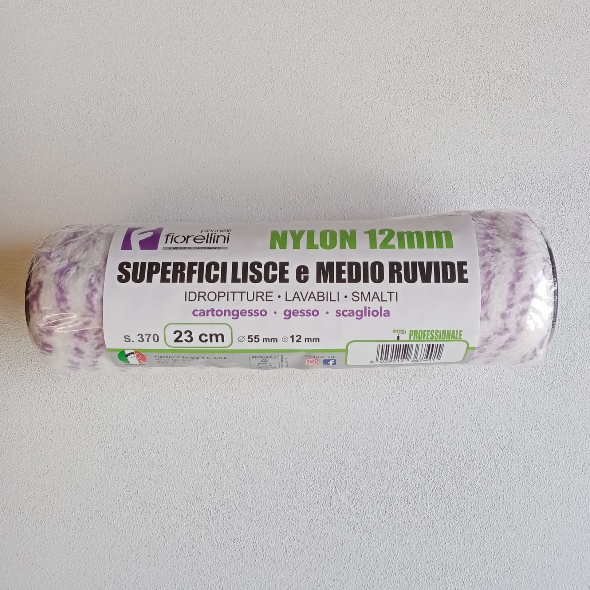 Fiorellini rullo nylon da 23cm senza manico per l' applicazione di idropitture lavabili e smalti in Rulli per verniciare Aloiserw.com - Altomonte, commercioVirtuoso.it