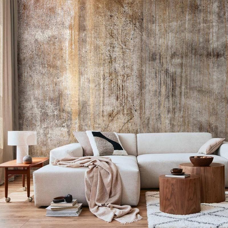 Carta da parati - Abstract beige - background with black textured concrete patterns in Carta da parati Collezione Casa - Trebisacce, commercioVirtuoso.it