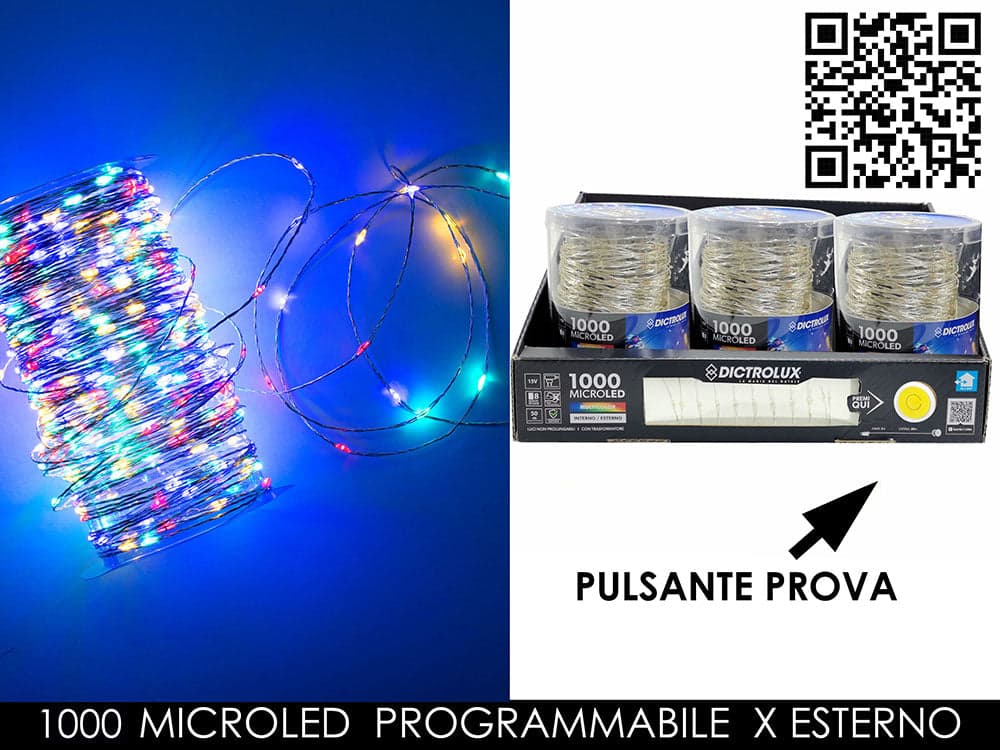 Catena multicolor 1000Microled x esterno