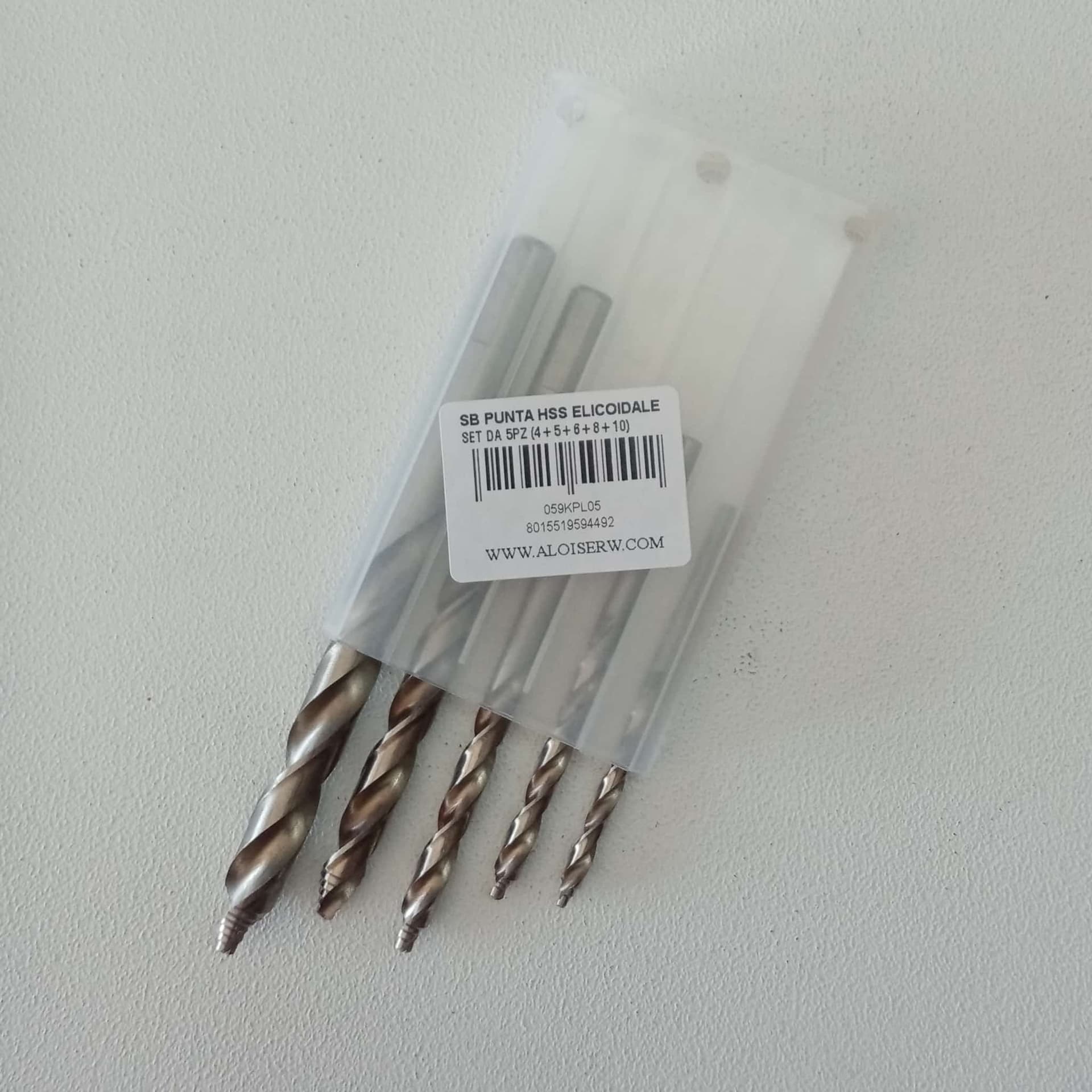 Stella Bianca set 5 punte elicoidali HSS Cobalto 8% DIN 338 con imbocco a gradini in Set punte per trapani Aloiserw.com - Altomonte, commercioVirtuoso.it