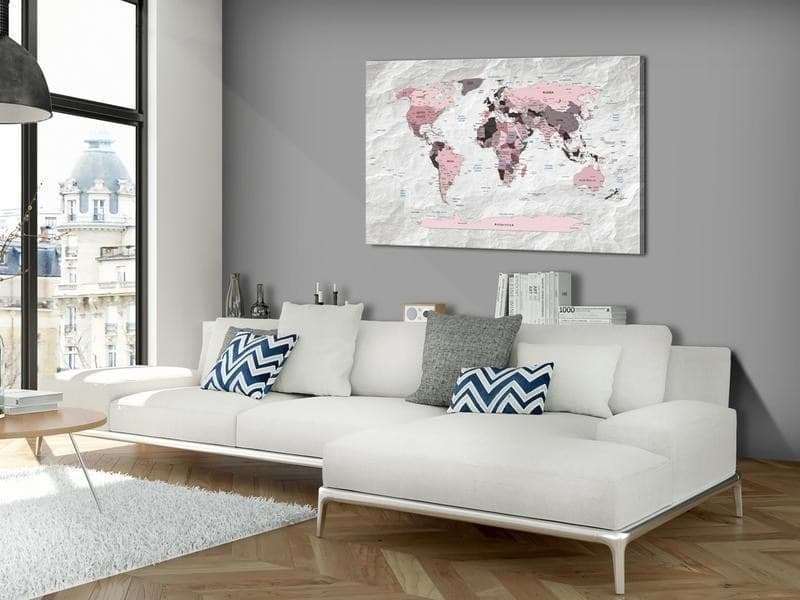 Quadro di sughero - Pink Continents in Bacheche Collezione Casa - Trebisacce, commercioVirtuoso.it