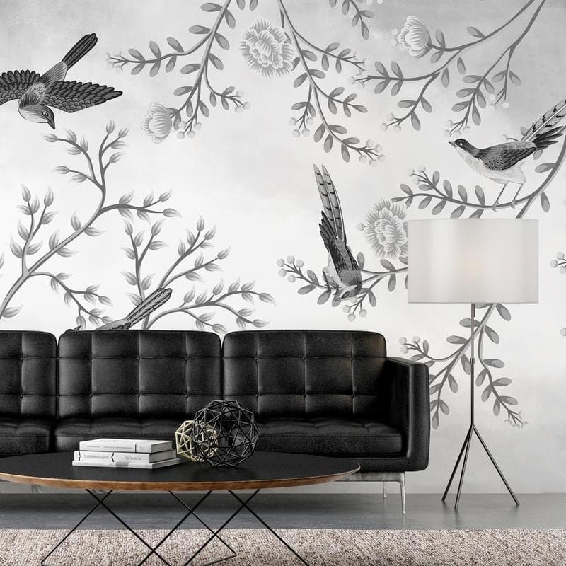 Carta da parati - Birds in the Garden - Third Variant in Carta da parati Collezione Casa - Trebisacce, commercioVirtuoso.it
