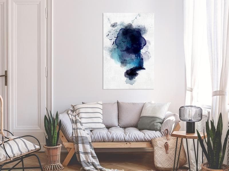 Quadro - Blue Memory (1 Part) Vertical in Dipinti Collezione Casa - Trebisacce, commercioVirtuoso.it