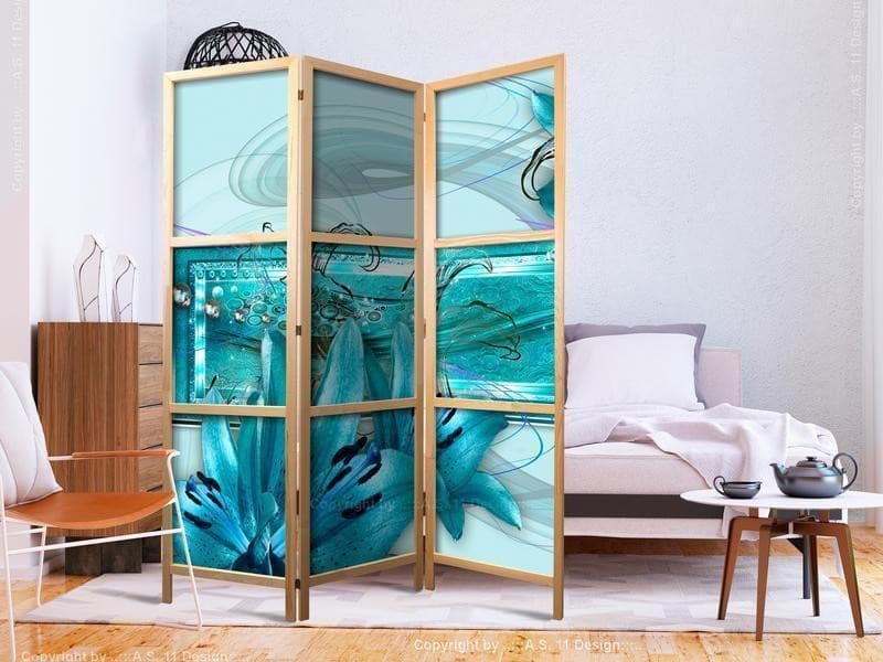 Paravento giapponese Giglio azzurro 3 ante in Paraventi Collezione Casa - Trebisacce, commercioVirtuoso.it