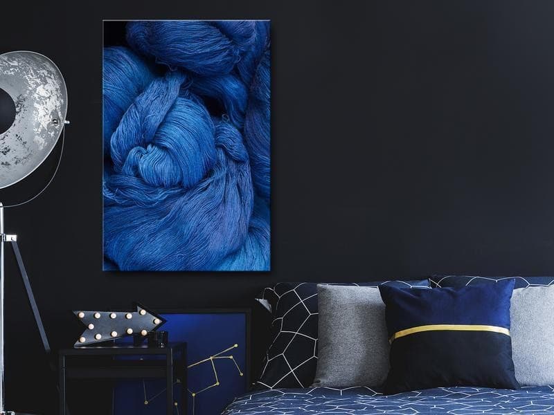Quadro - Blue Worsted (1 Part) Vertical in Poster e stampe Collezione Casa - Trebisacce, commercioVirtuoso.it