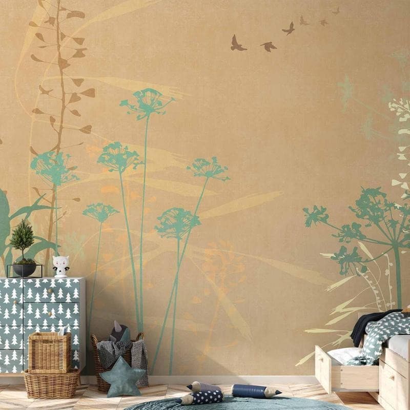 Carta da parati - Bird in the Meadow in Carta da parati Collezione Casa - Trebisacce, commercioVirtuoso.it