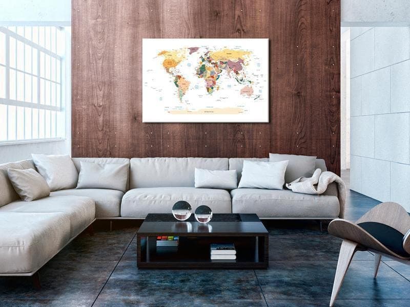 Quadro di sughero - World Map in Bacheche Collezione Casa - Trebisacce, commercioVirtuoso.it