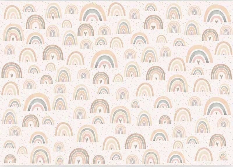 Carta da parati - Rainbows and Hearts in Sticker da muro e lettere in legno Collezione Casa - Trebisacce, commercioVirtuoso.it
