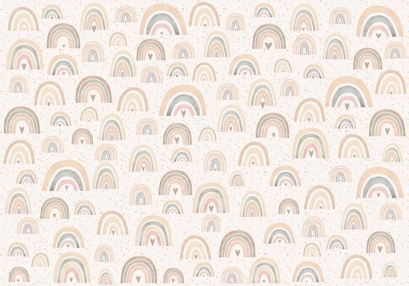 Carta da parati - Rainbows and Hearts in Sticker da muro e lettere in legno Collezione Casa - Trebisacce, commercioVirtuoso.it