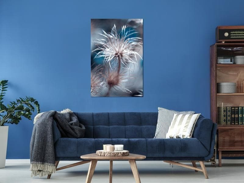 Quadro - Plant in Blues (1 Part) Vertical in Poster e stampe Collezione Casa - Trebisacce, commercioVirtuoso.it