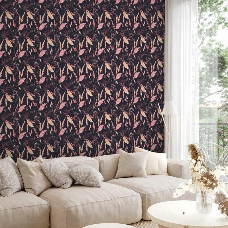 Tappezzeria murale - Pink Grasses