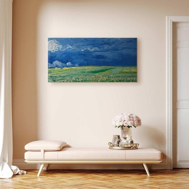 Quadro - Wheatfield under Thunderclouds in Poster e stampe Collezione Casa - Trebisacce, commercioVirtuoso.it