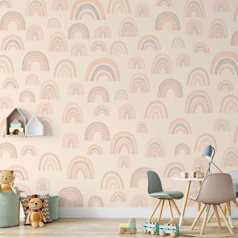 Carta da parati - Pastel Rainbows in Carta da parati Collezione Casa - Trebisacce, commercioVirtuoso.it