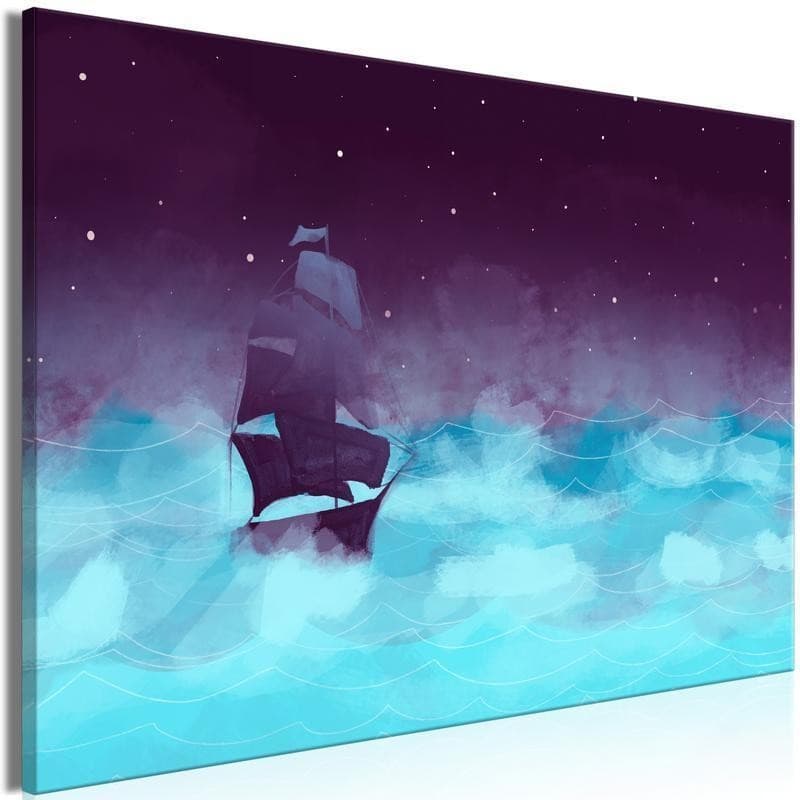 Quadro - Night Waves (1 Part) Wide - Third Variant in Poster e stampe Collezione Casa - Trebisacce, commercioVirtuoso.it