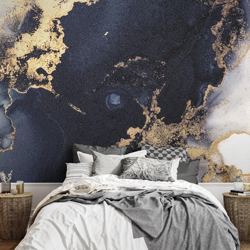 Carta da parati - Marble and Garnet - Abstract Textured Pattern Inspired by a Starry Sky in Carta da parati Collezione Casa - Trebisacce, commercioVirtuoso.it