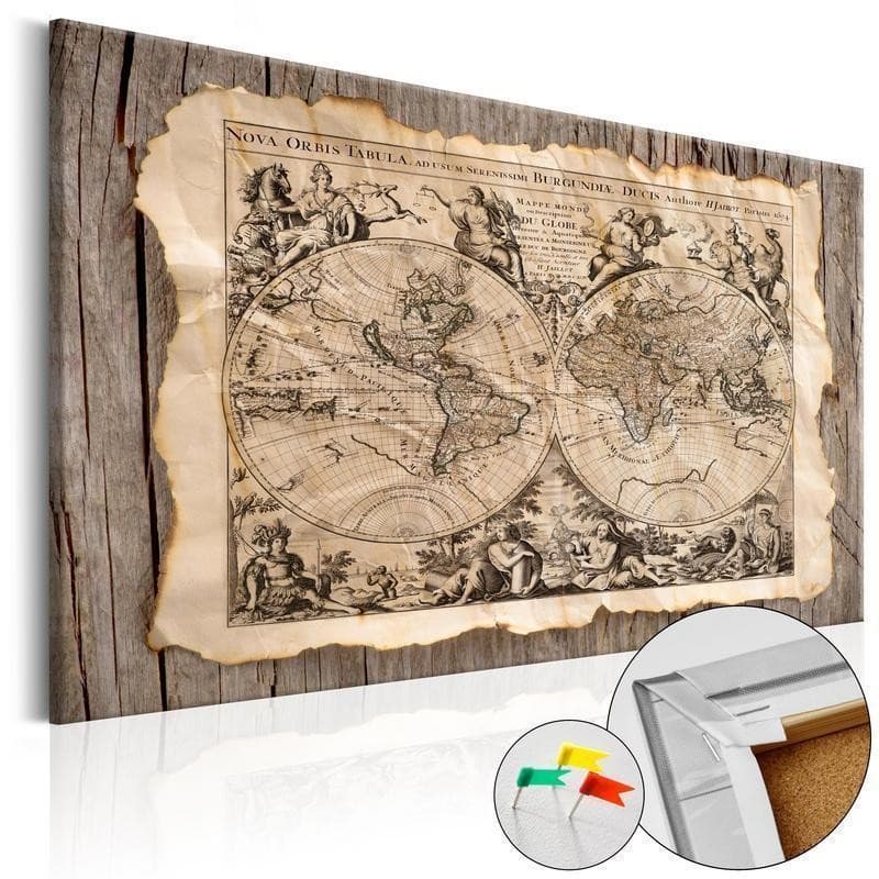 Quadro di sughero - Map of the Past in Bacheche Collezione Casa - Trebisacce, commercioVirtuoso.it