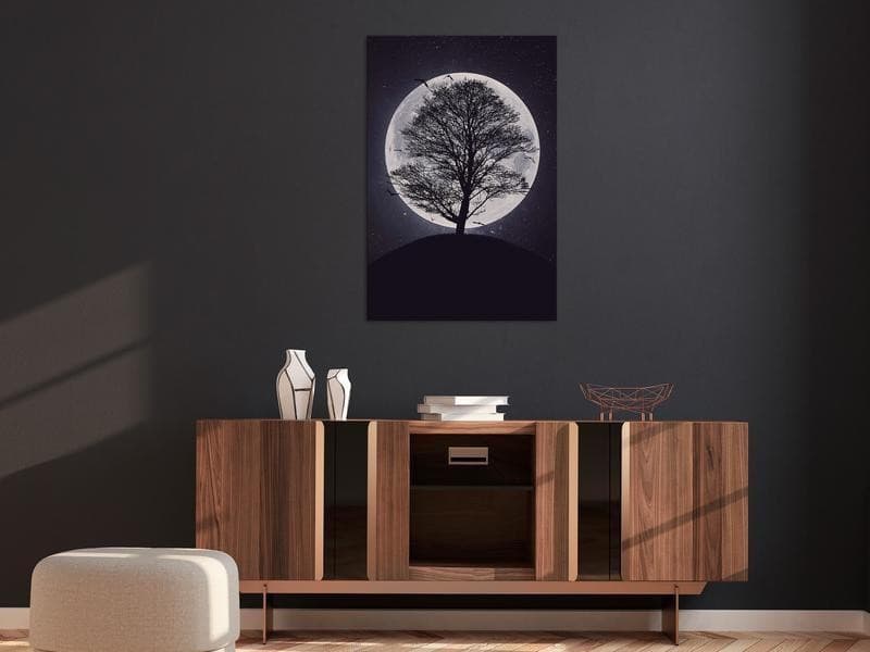 Quadro - Lone Tree (1 Part) Vertical in Poster e stampe Collezione Casa - Trebisacce, commercioVirtuoso.it
