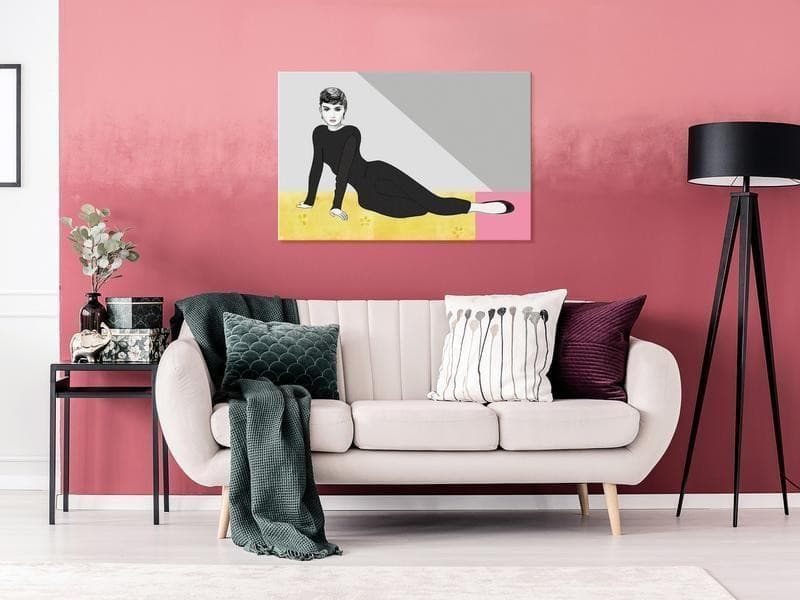 Quadro - Woman in Pastel Hue (1-part) - Film-Inspired Pop Art in Poster e stampe Collezione Casa - Trebisacce, commercioVirtuoso.it