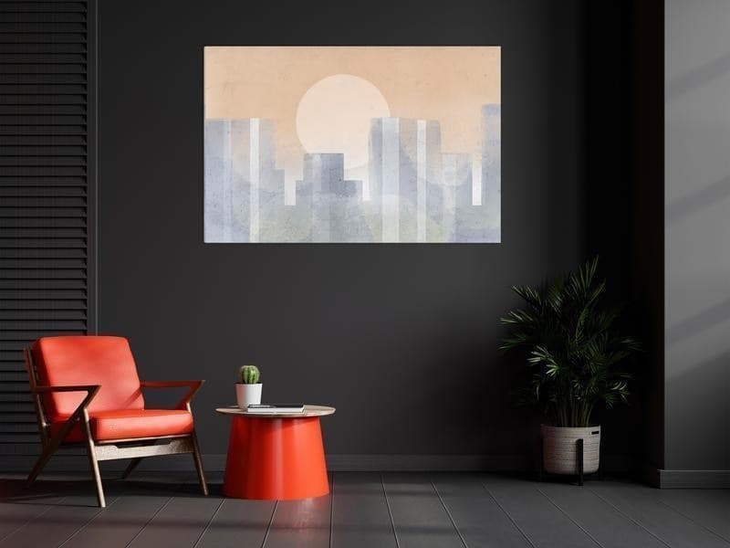 Quadro - Modern City (1 Part) Wide - Second Variant in Poster e stampe Collezione Casa - Trebisacce, commercioVirtuoso.it