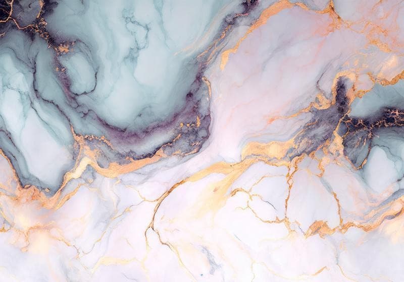 Carta da parati - Pastel Stones - Pink and Blue Marble-based Structures in Carta da parati Collezione Casa - Trebisacce, commercioVirtuoso.it
