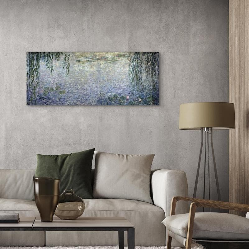 Quadro - Water Lilies: Two Weeping Willows in Poster e stampe Collezione Casa - Trebisacce, commercioVirtuoso.it