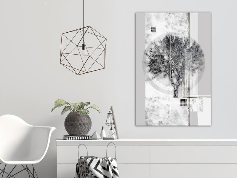 Quadro - Silver Tree (1 Part) Vertical in Poster e stampe Collezione Casa - Trebisacce, commercioVirtuoso.it