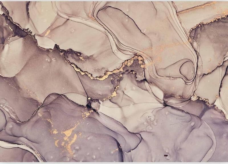 Carta da parati - Watercolour Abstraction - Powder Pink Marble With Gold Accents in Carta da parati Collezione Casa - Trebisacce, commercioVirtuoso.it