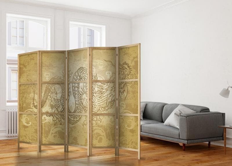 Paravento giapponese Drago orientale 5 ante in Paraventi Collezione Casa - Trebisacce, commercioVirtuoso.it